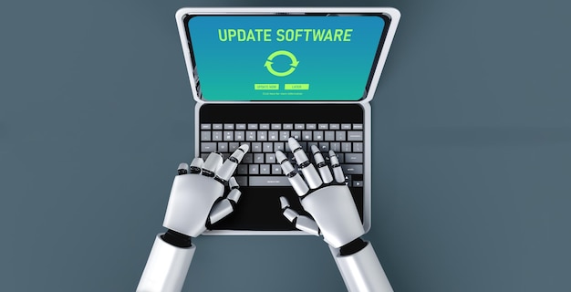 Software update on computer for modish version of device software