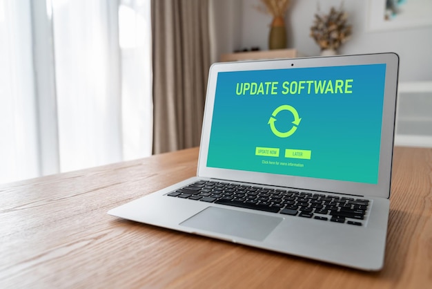 Software update on computer for modish version of device\
software