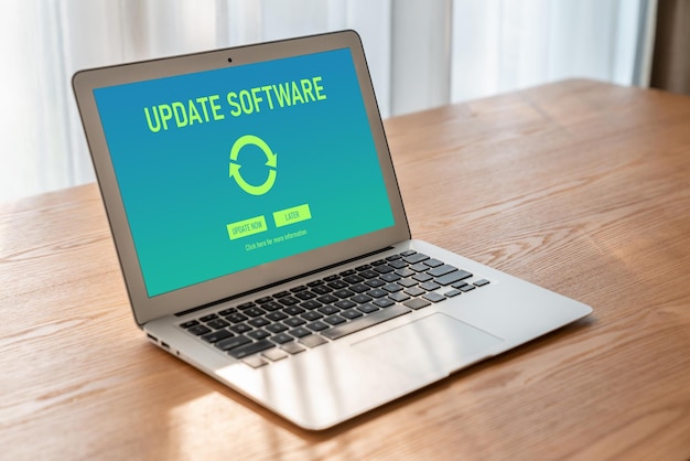 Software-update op computer voor moderne versie van apparaatsoftware