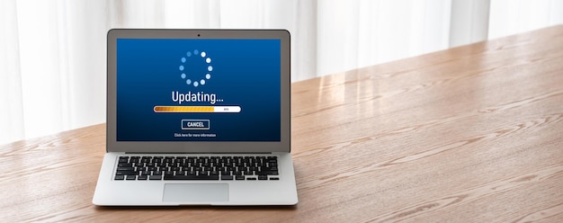 Software-update op computer voor moderne versie van apparaatsoftware
