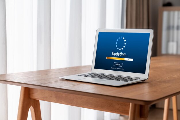 Software-update op de computer voor modish versie van apparaat software upgrade