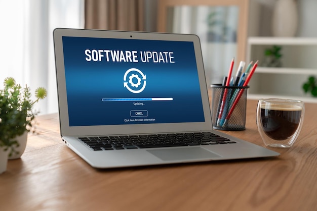 Software-update op de computer voor modish versie van apparaat software upgrade