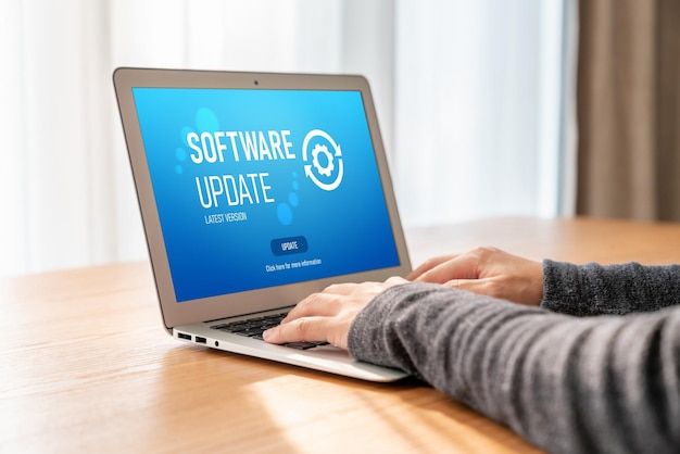 Software-update op de computer voor modish versie van apparaat software upgrade
