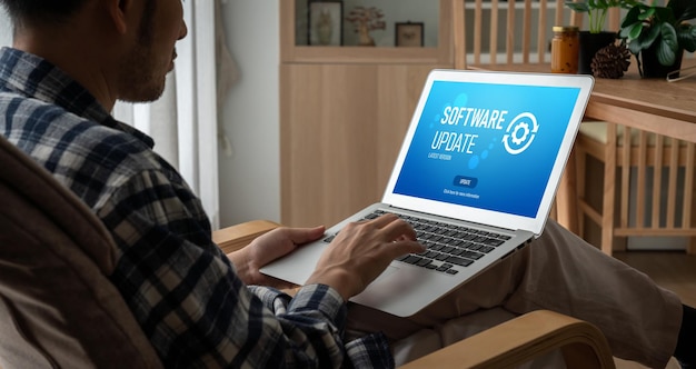 Software-update op de computer voor modish-versie van apparaatssoftware