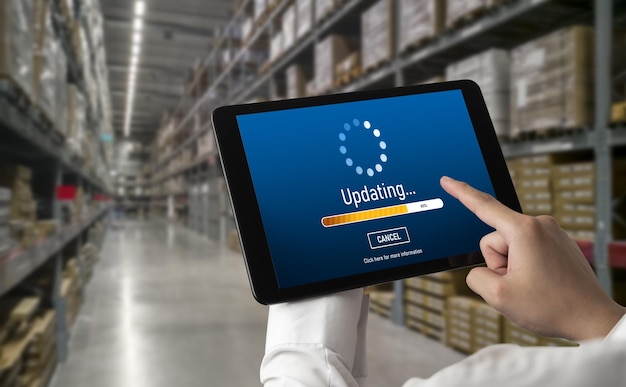 Software-update op de computer voor modish-versie van apparaatssoftware