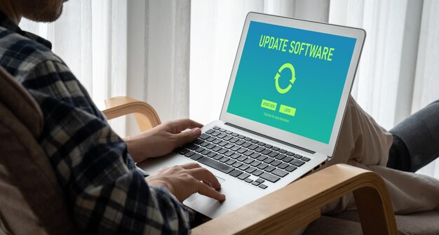 Software-update op de computer voor modish-versie van apparaatssoftware