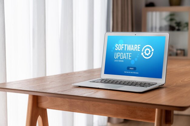 Software-update op de computer voor modish-versie van apparaatssoftware