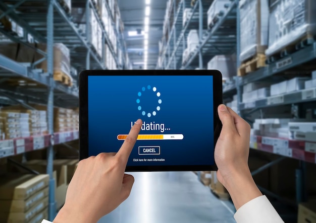 Software-update op de computer voor modish-versie van apparaatssoftware