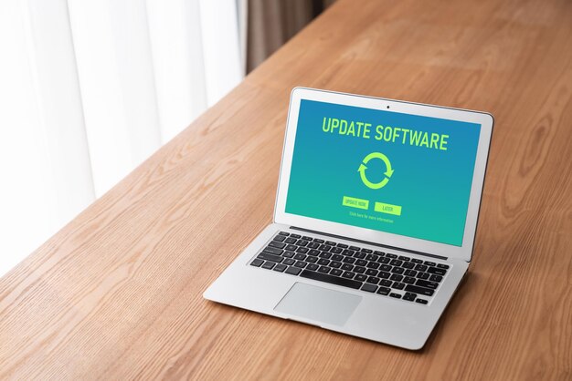 Software-update op de computer voor modish-versie van apparaatssoftware