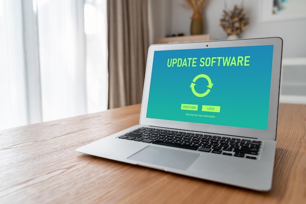 Software-update op de computer voor modish-versie van apparaatssoftware