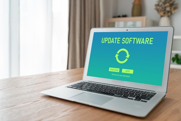 Software-update op de computer voor modish-versie van apparaatssoftware