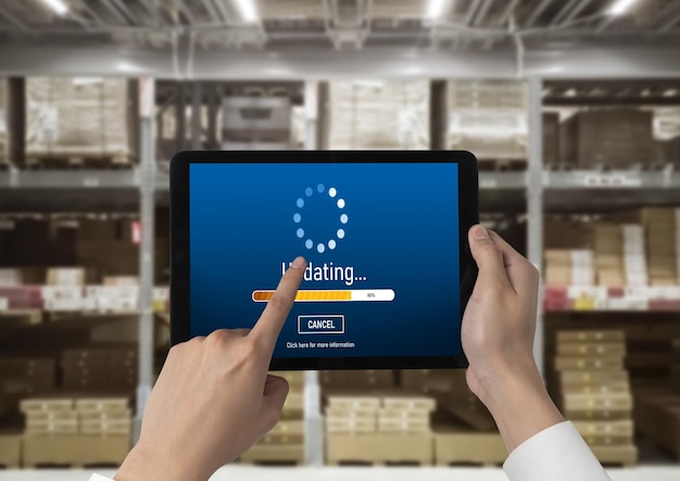 Software-update op de computer voor modish-versie van apparaatssoftware