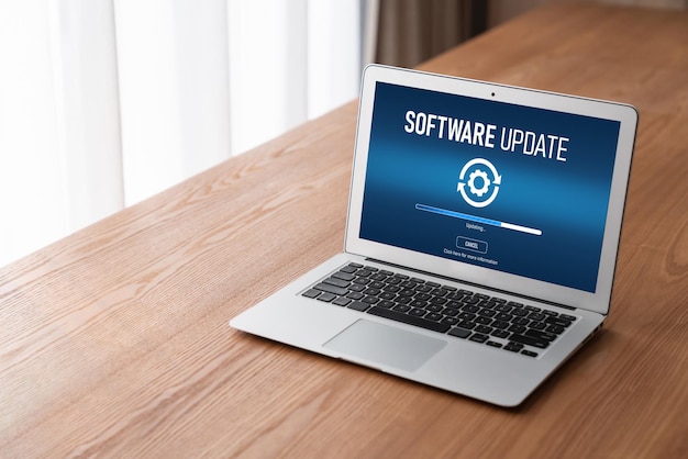 Software-update op de computer voor modish-versie van apparaatssoftware