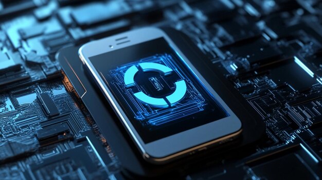 軟件更新或操作系統升級概念與智能手機安裝視覺化在新軟件版本中的增強功能和安全性