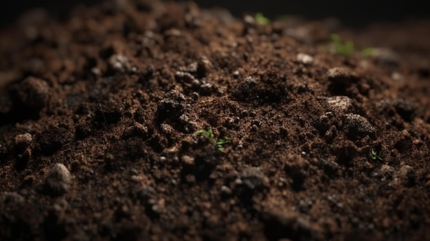 Soil background Generative Ai