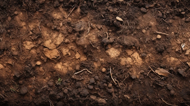 Soil texture AI generated Image