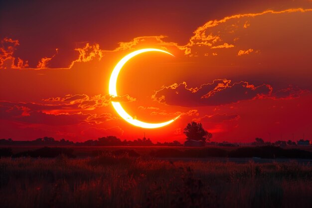 写真 太陽日食生成 ai