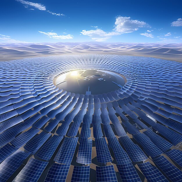 Photo solar farm powering future