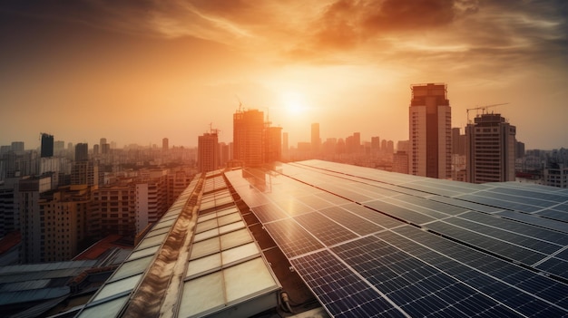 A solar panel on a building is shown in this undated photo.