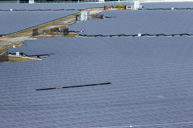 Photo solar panel in electricity industry