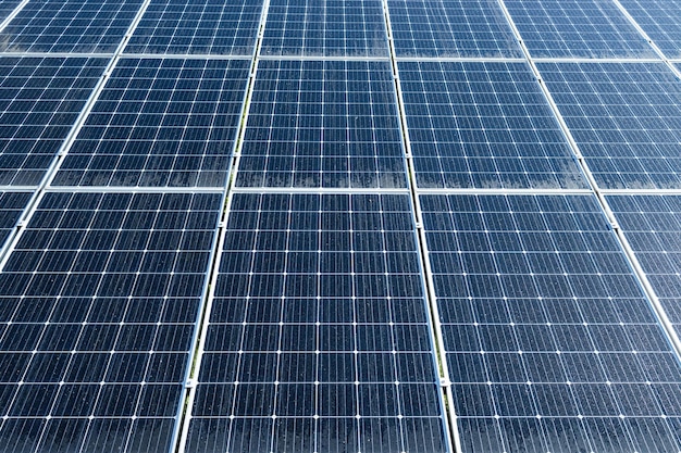 Solar panel on sky background