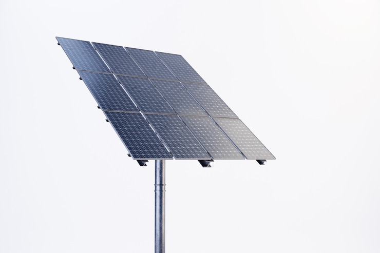 Photo solar panel with white