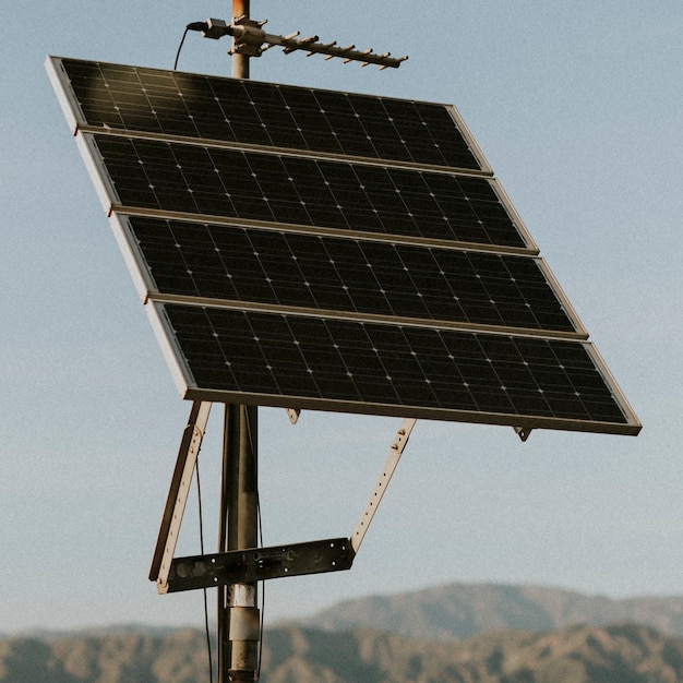 Solar panels in the Californian desert