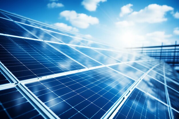 Solar panels clean and efficient solution for sustainable power generation and ecofriendly living