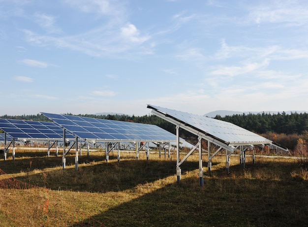 Solar panels energy field