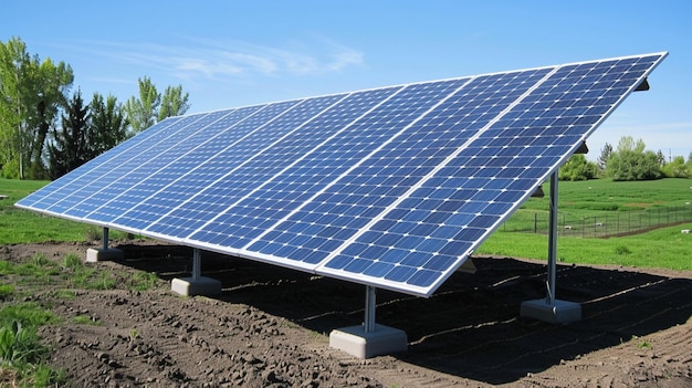 Solar panels at farm