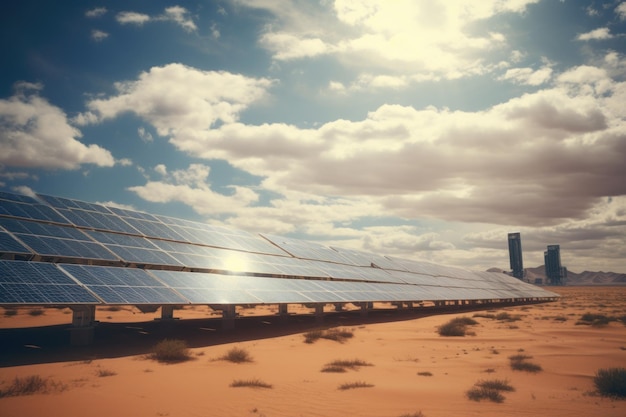 現場のソーラーパネル 太陽光発電の代替電源