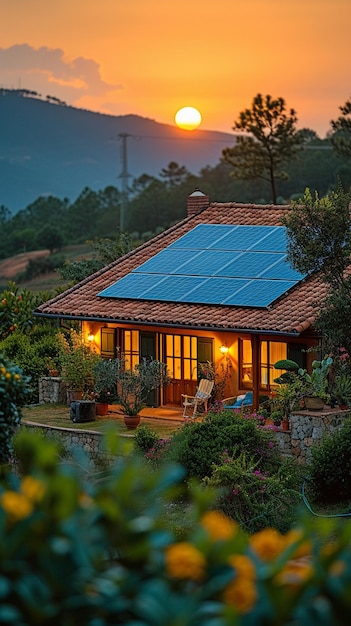 Solar panels going up on roofs or being placed in dwellings