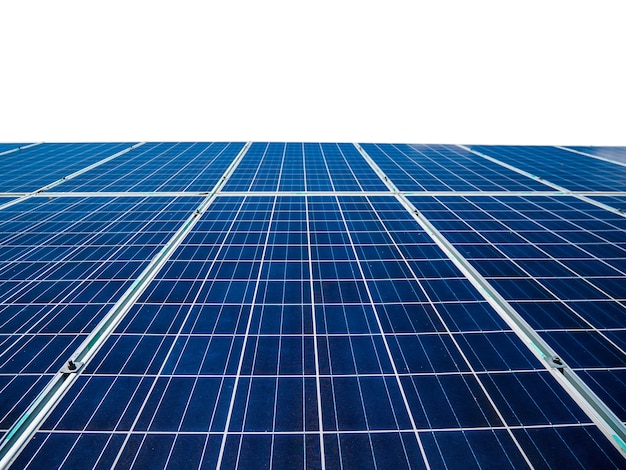solar panels isolated on white background