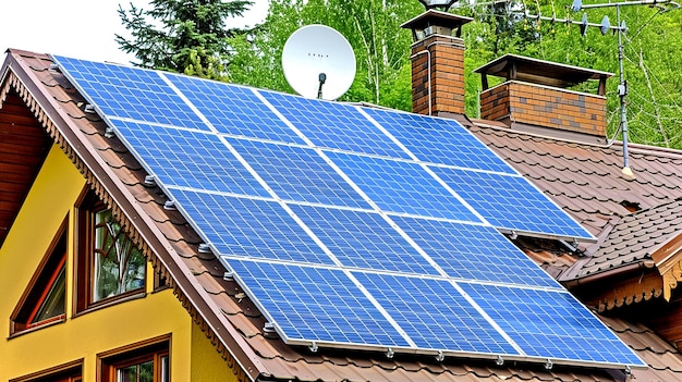 ソーラーパネル 屋根の再生可能エネルギー 持続可能性 グリーンエネルギー