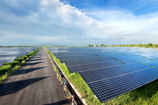 Solar power station top view