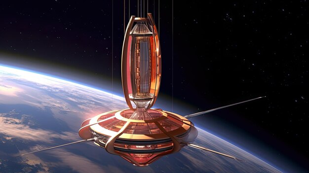 Solar powered space elevators