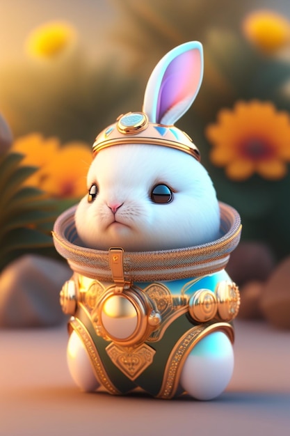 Solar punk bunny