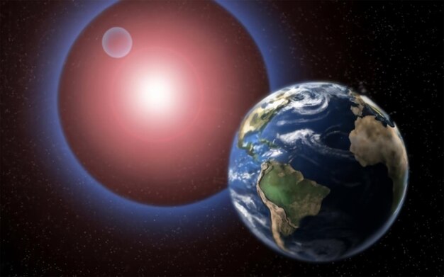 太陽系 宇宙の星と銀河 宇宙探査の美しさを示す