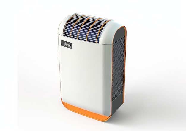 SolarPowered Air Purifier On White Background
