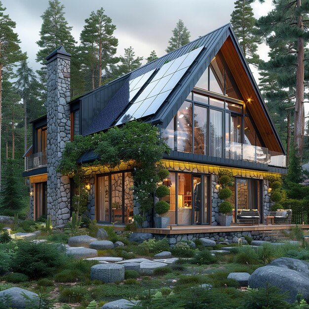 SolarPowered Summer Forest House