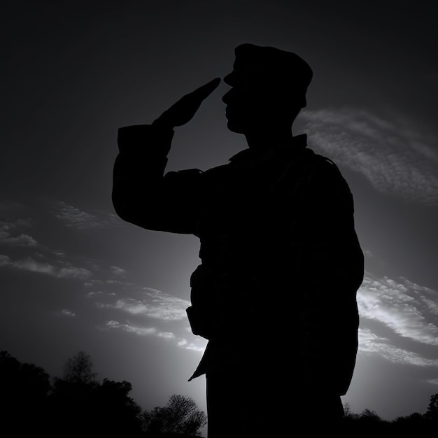 A soldier with a hat that says " army " on the front.