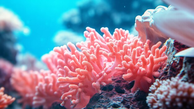 Solid coral background