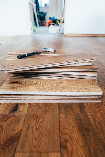 Solid oak wood flooring