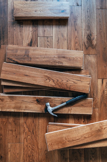 Foto pavimento in legno massello di rovere