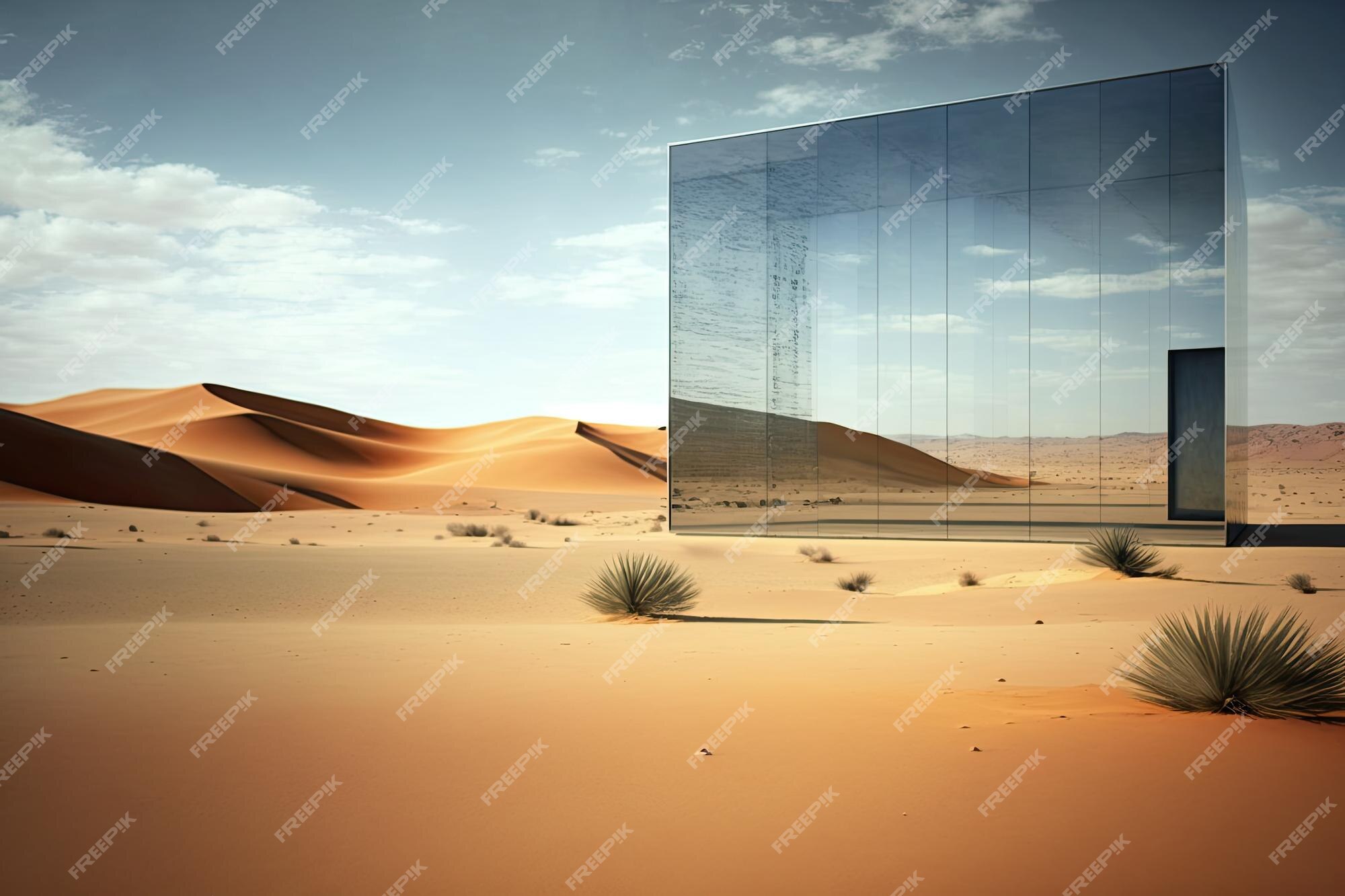 Why is there a big pink cube in the middle of Dunes