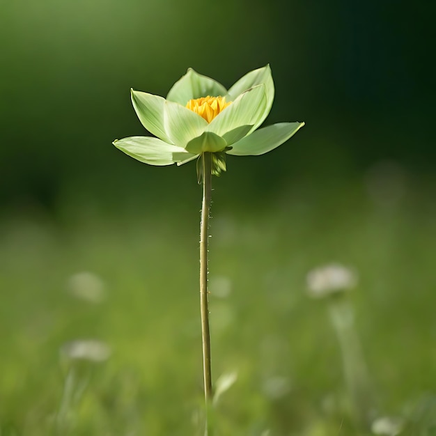 A solitary flower generated by AI