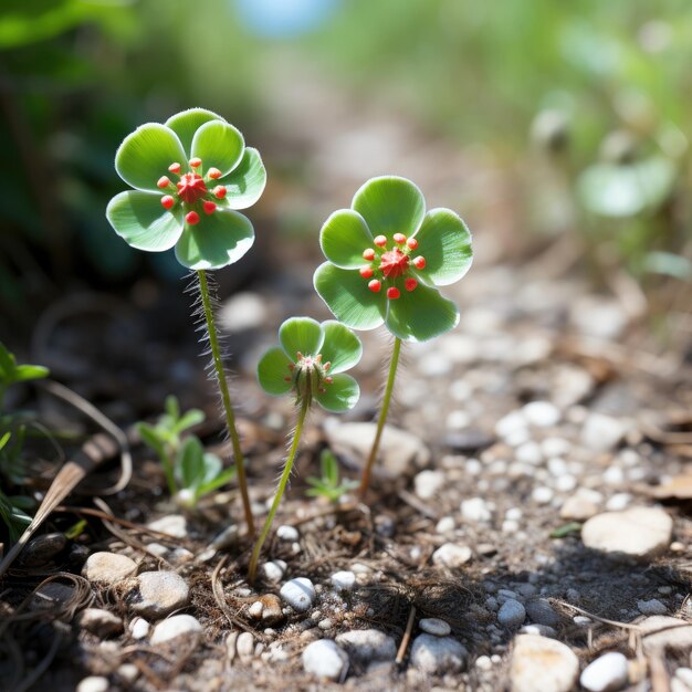 Solitary FourLeaf Clover