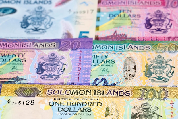 Foto solomon islands dollar een zakelijke achtergrond