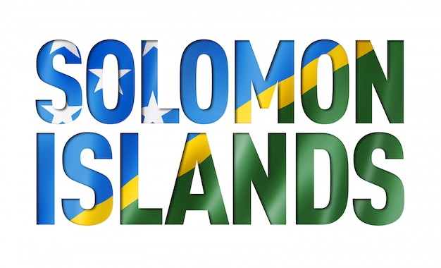 Photo solomon islands flag