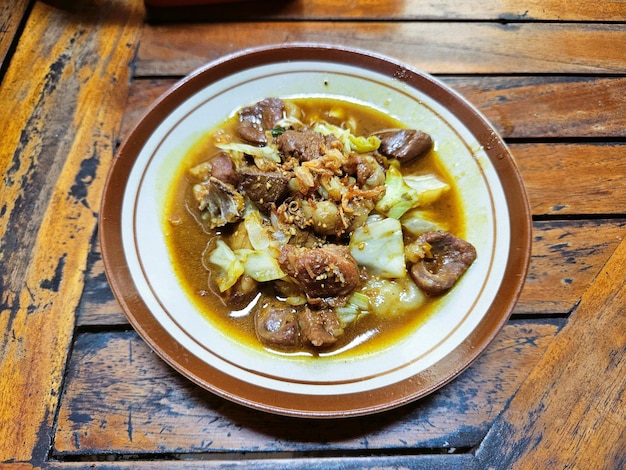 Photo solos specialty food is tongseng kambing